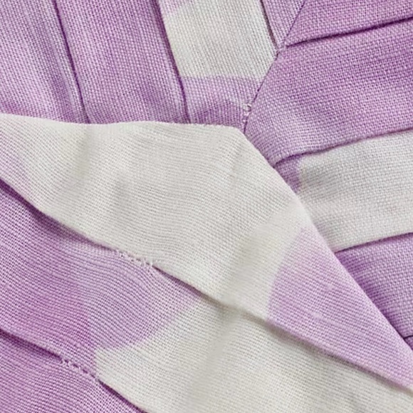 Floral Pleated Linen-Blend Tie Strap Cami - Picture 4 of 6